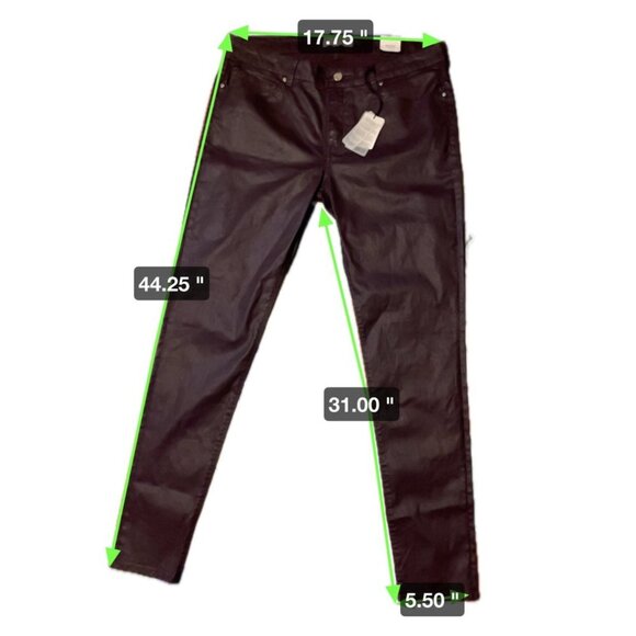 MNG Belle Dark Wash Denim Skinny Jeans SZ 14 Regular Length - Picture 8 of 8